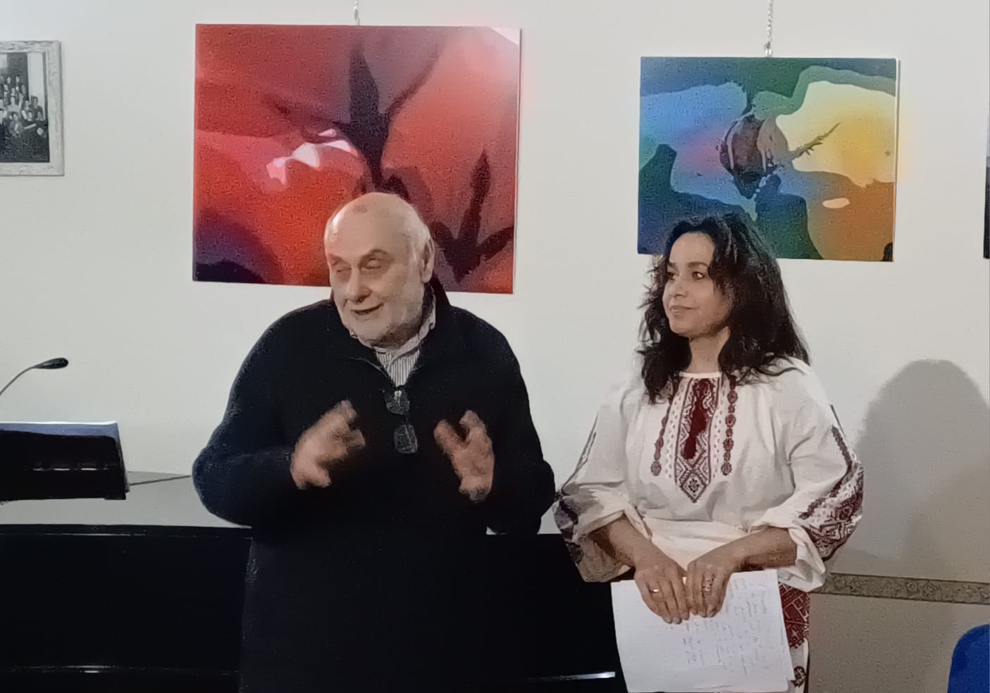 Presidente Francesco Tofanetti e Prof.ssa Tetiana Postol Kuderevko