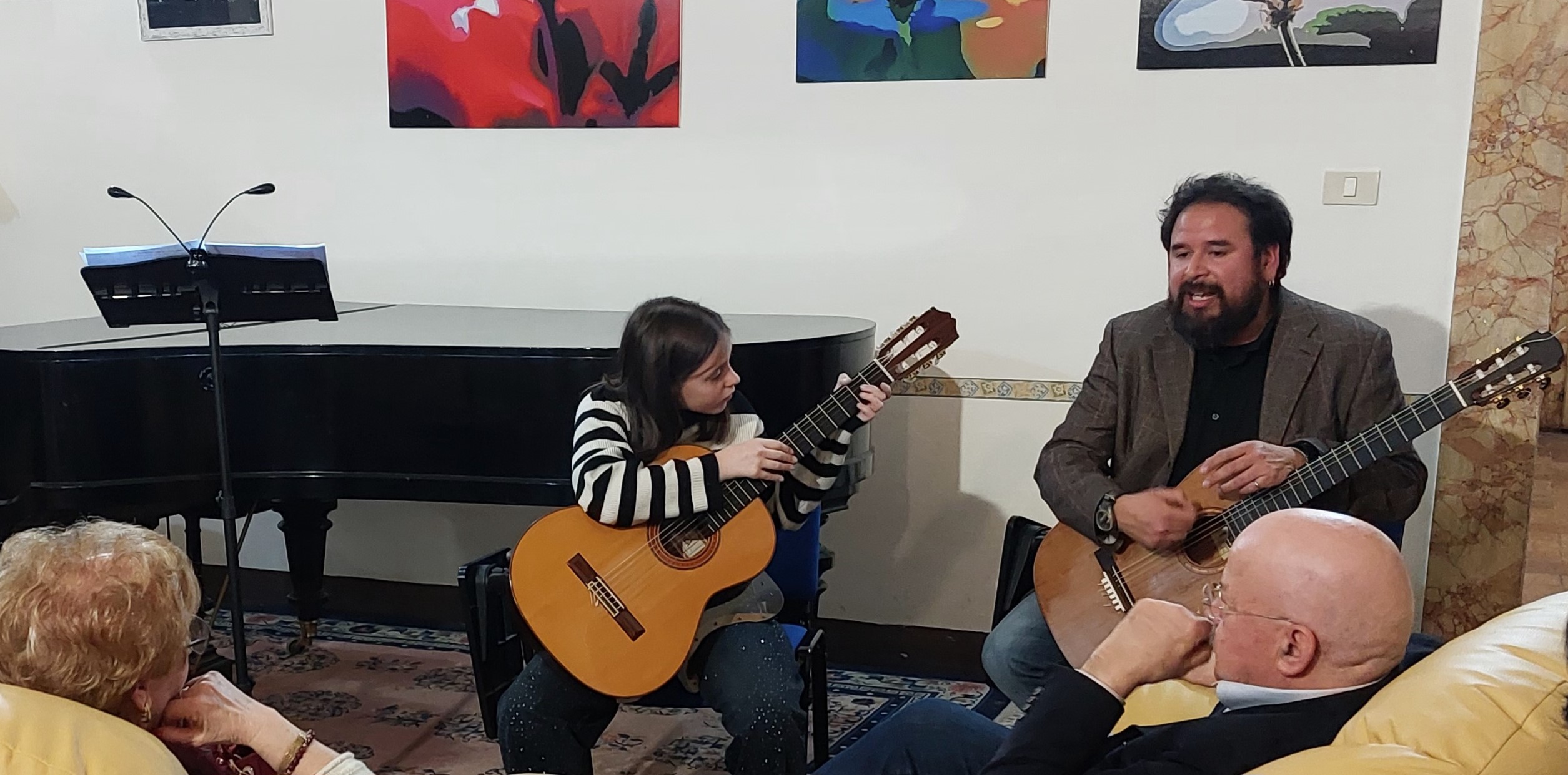 Maestro Giulio Castrica con Chiara Profidia